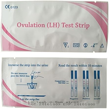 Ovulation Test Strips,KOUDOU Ovulation (LH) Urine Test Strips (50-count,Individually-sealed) CE and FDA Approved
