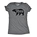 Womens Mama Bear T Shirt Cute Funny Best Mom of Boys Girls Cool Mother Tee Funny T Shirts Mother's Day Tops for Women Cool Animal T Shirt Women's Novelty Dark Grey M