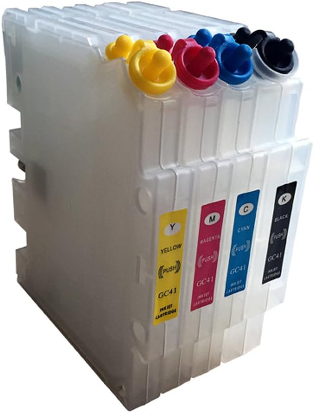 4 x GC41 Refillable Empty Ink Cartridges For Ricoh GC41 SG3110DN SG7100DN SG3100