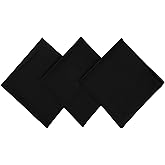 Junvena Large Bandanas 27 inch Solid Color 100% Cotton Thin and Soft XL Headband Bandannas