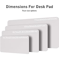 Aothia Large PU Leather Desk Pad Protector