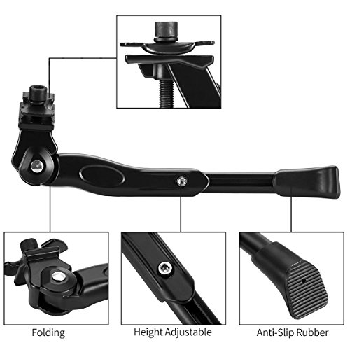 BESTCAN Bicycle Kickstand,Adjustable Aluminum Alloy Bike Kickstand for 22“24”26“28“Mountain Bike/Road Bicycle/BMX/MTB/City Commuter Bike/Kids Bike/Sports Bike/Adult Bike