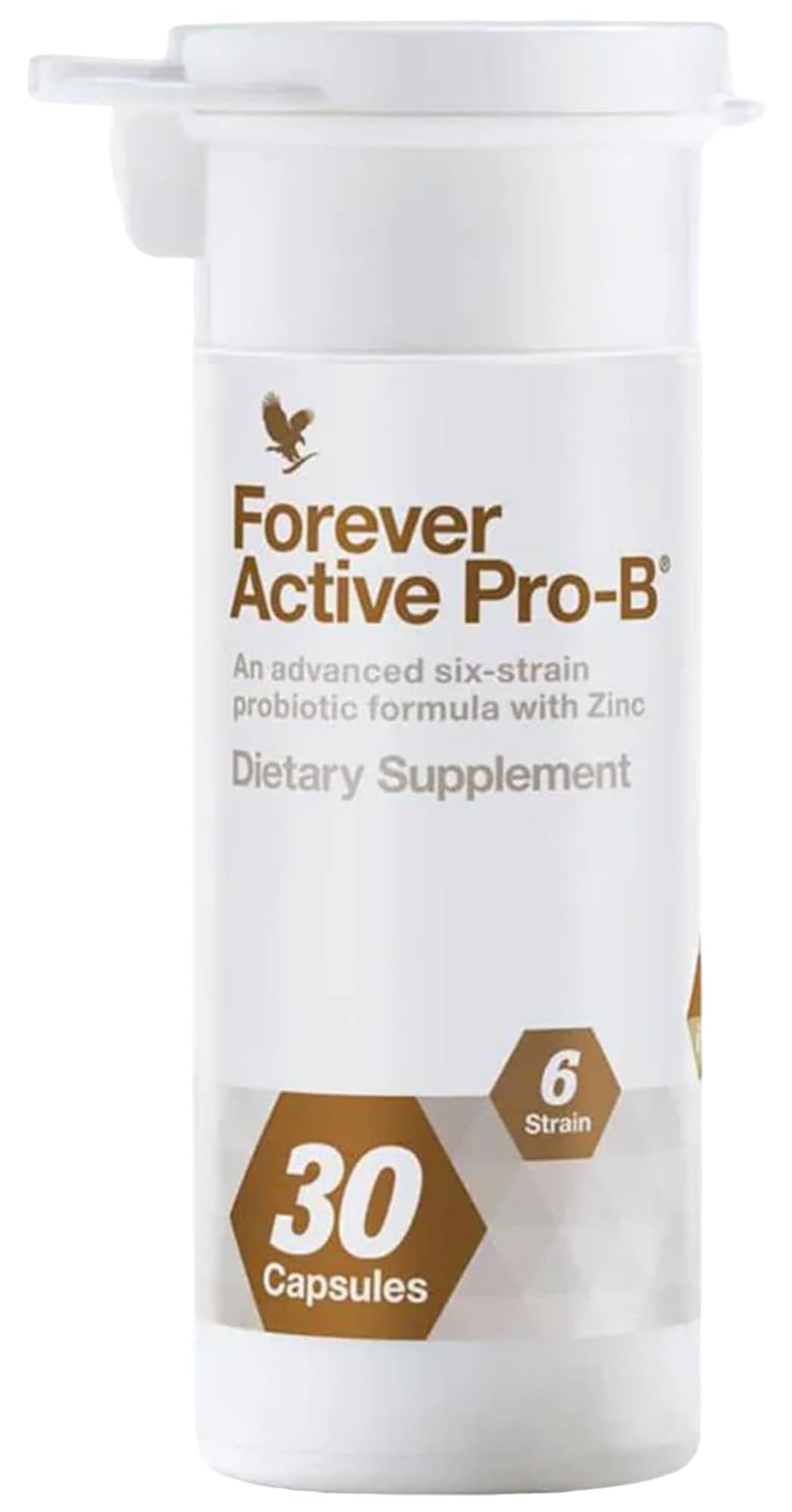 Forever Living Products Forever Active Pro-B, 30 Capsules, Provides 8 Billion CFU per Serving, 6 strains of Friendly Bacteria, Vegetarian Friendly, Gluten Free