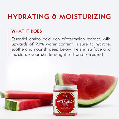 O Naturals Hydrating Watermelon & Vitamin C Gel Face Mask. w