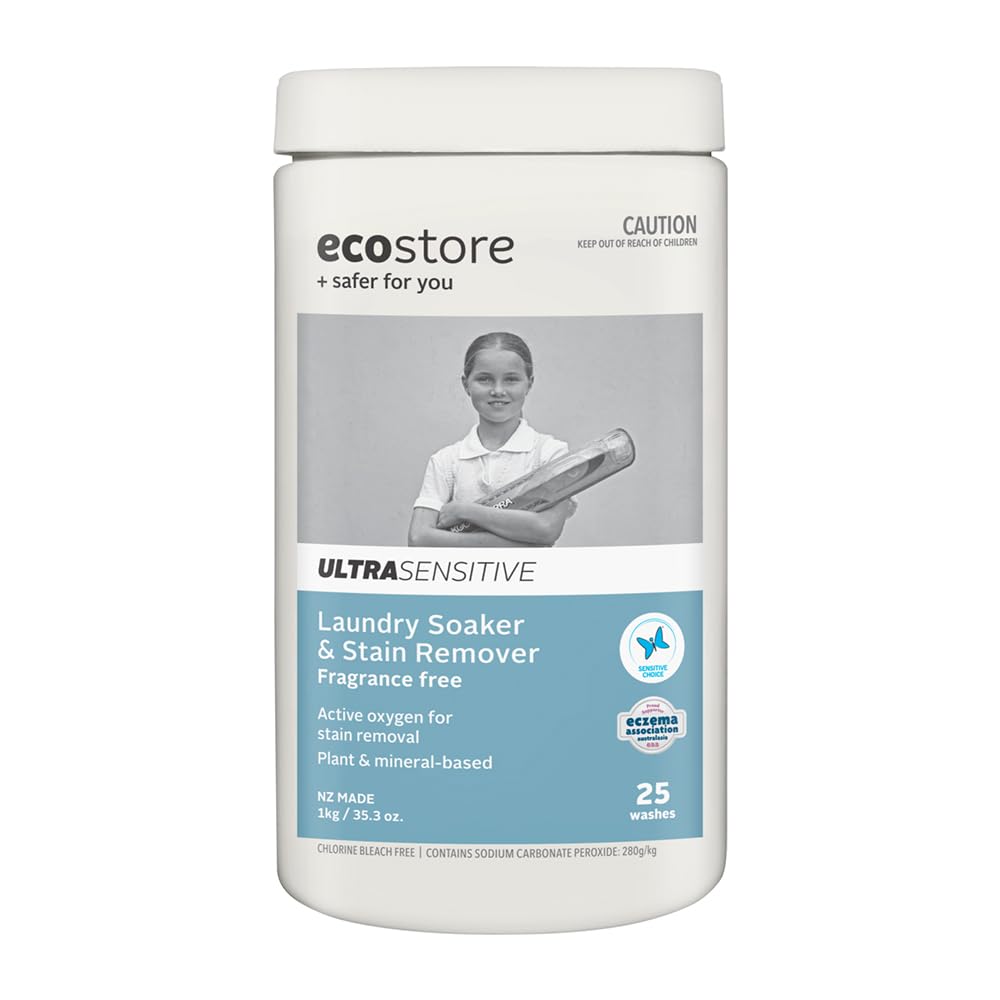 ecostore(エコストア) ソーク&ウォッシュパウダー 【無香料】 1kg 酸素系漂白剤 漂白剤 洗濯洗剤 植物由来 肌にやさしい商品画像