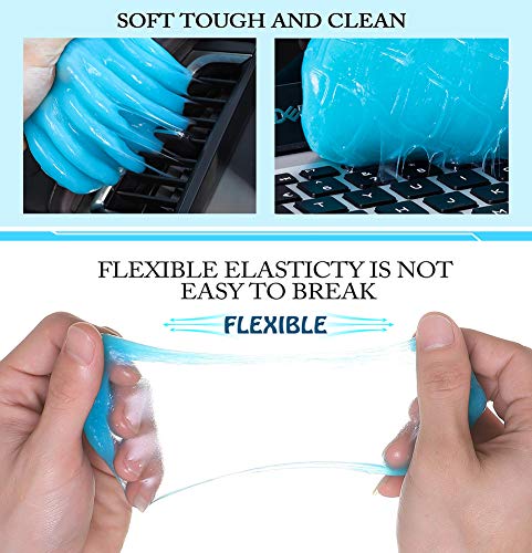 PESTON Car Cleaning Gel, Universal Car Interior Detailing Slime Automotive Dust Air Vent Keyboard Cleaner Putty for Auto Laptop Home Office Reusable - Thumbnail 5
