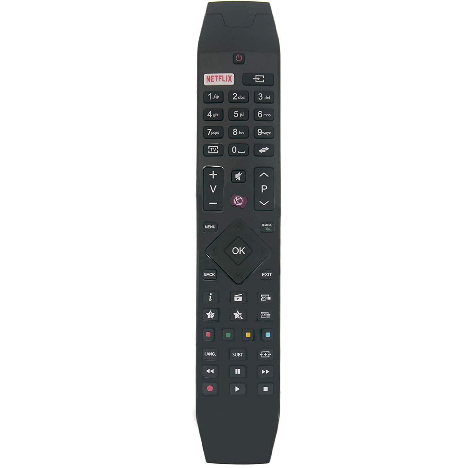 VINABTY RC49141 Replacement Remote Control Applicable For Hitachi LED LCD TV 32HB4T41 32HB4T61 32HB4T62 43HB5T62 43HB6T62 32HB5W66 49HB5W62 43HK6W64 49HK4W64 40HK6W64 43HK4W64 43HK5W64 43HL5W69