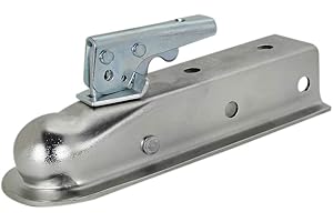 Quick Products QP-HS3023Z Zinc Trigger-Style Trailer Coupler - 2" Ball, 2" Channel - 3,500 lbs.
