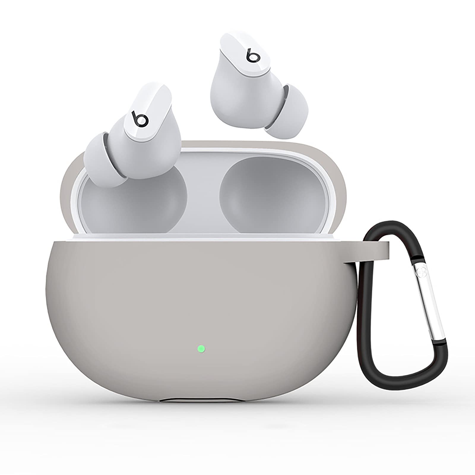 GIOPUEY Cilicone Case Compatible with Beats Studio Buds Plus (2023), Ultra-thin soft Case Cover, Slim-Fit, Anti-Fall, Not Easy to Dirty - Gray