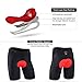 Sportneer Men's Cycling Shorts 4D Coolmax Padded Bike Bicycle Pants Tights