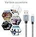 Anbso 3Pack 3FT 6FT 10FT Nylon Braided Charging Cable Data & Sync Charging Cord 8-Pin Lightning to USB Cable Charger for iPhone 7/ 7 Plus/6/6s/6 plus/6s plus, iPhone 5/5s/5c,iPad, iPod(gray)
