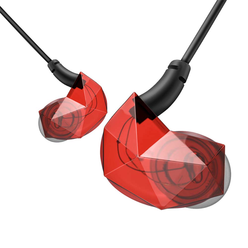 Pevor Wired in-Ear Earbuds Sports Earphones Bass Water Resistant Headphones with Mic Noise Cancelling for Smartphone iPad iPod MP3 HiFi Player