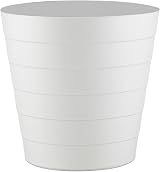 Zuvo 5L Plastic Paper Bin White Wave Design Office Desk Bin