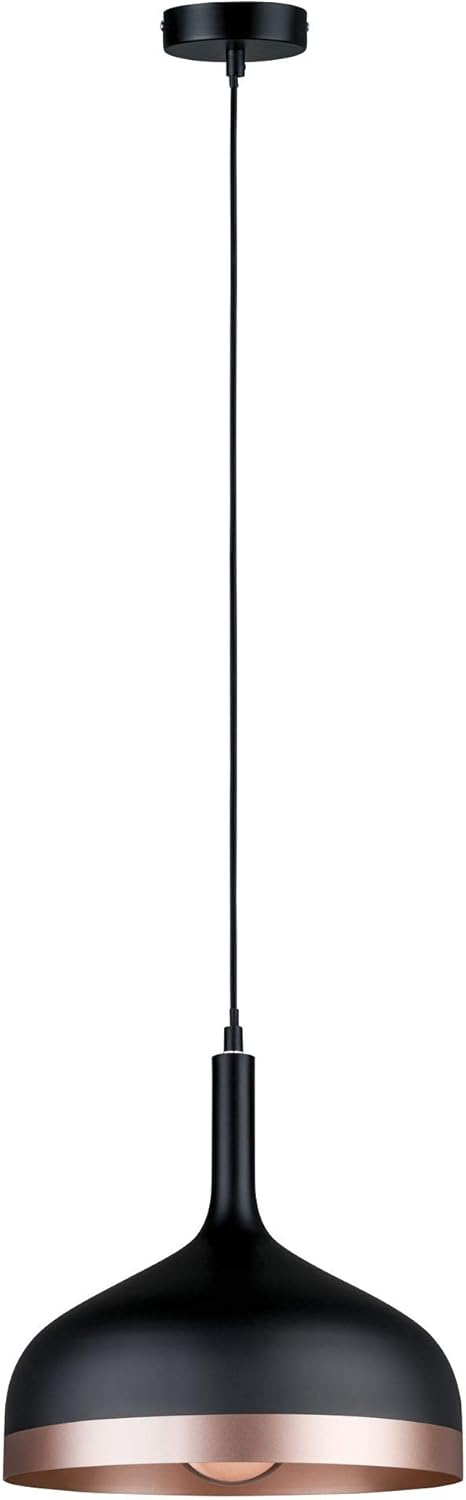 Paulmann 79629 Neordic Embla Pendant luminaire max. 1x20W Pendant lamp for E27 Lamps Ceiling lamp Black/Copper matt 230V Metal Without lamp - Image 3