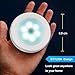 EVERMARKET Motion Sensor Light, Wireless Battery-Powered LED Night Light, Stick-anywhere Indoors, Safe for Kids, Great for Hallway, Closet, Stairs, Bathroom, Bedroom, Kitchen, etc. (White)
