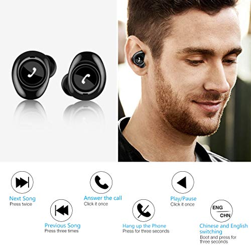 image for Bluetooth Headphones, Besiva Wireless Headphones Bluetooth 5.0 Earbuds