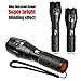HDS-TEK T6 LED Flashlights 1600 Lumens Torch Flashlight Adjustable Focus Zoom Light Lamp (Black)