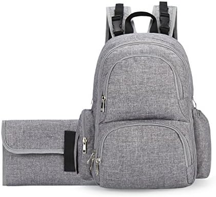 backpack diaper bag with side wipe dispenser