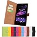 PIZU Leather Case Flip Cover for Sony Xperia Z Ultra XL39h C6802 C6806 C6833/Purple