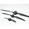 RC Folding Propeller 6" 7" 8" 9" 10" 11" 12" 13.5" 14" 15.5" 16.5" w/Different Spinner Size and Motor Shaft Diameter φ3.0 φ3.17 φ4.0 φ5.0 with Plastic Spiner Cap for RC Airplane (8×4.5, Shaft φ3.17)