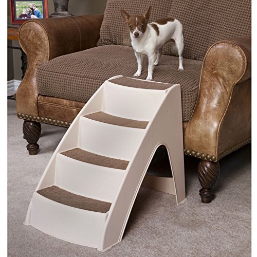 PetSafe CozyUp Dog Stairs 4 Step Design Pet Stairs Dog Steps for
