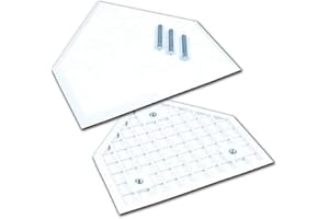 Champro 3 Spike Home Plate (White), 1/2''