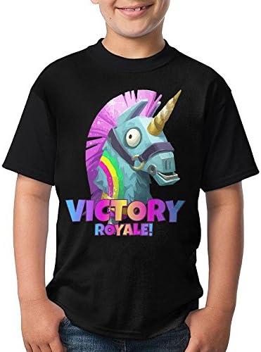 Youth Unisex Kids for-tnite Llama #1 Unicorn Victory Royale T-Shirts Tees