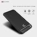 LIKESEA Carbon Fibre Style Case for Xiaomi Redmi 4/ Redmi 4X, Premium Soft TPU Gel Protective Cover with Shock-Absorption and Anti-Scratch, Black