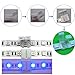 Kabenjee 10X SMD5050 RGB LED Strip Light 4 pin Quick Connector,RGB LED Tape Light Snap Down Connector-RGB LED 4 pin Strip to Power Adaptor with Solderlesss Clamps(10pcs/Pack)
