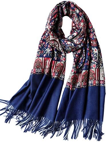 CARESEEN Women's Boho Bohemian Winter Large Blanket Oversized Fringed Scarf Wraps Travel Shawl Gift …