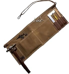 Waxed Canvas Half Waist Work Apron with Hammer Loop Heavy 