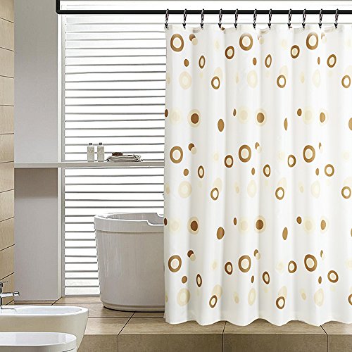 DDSKY Pack of 20 Rustproof Drapery Window Clip Rings,Cafe Curtain Rings,Ring with Hook,Stainless Steel Mental (Brown/1.5" Interior Diameter) - Thumbnail 3