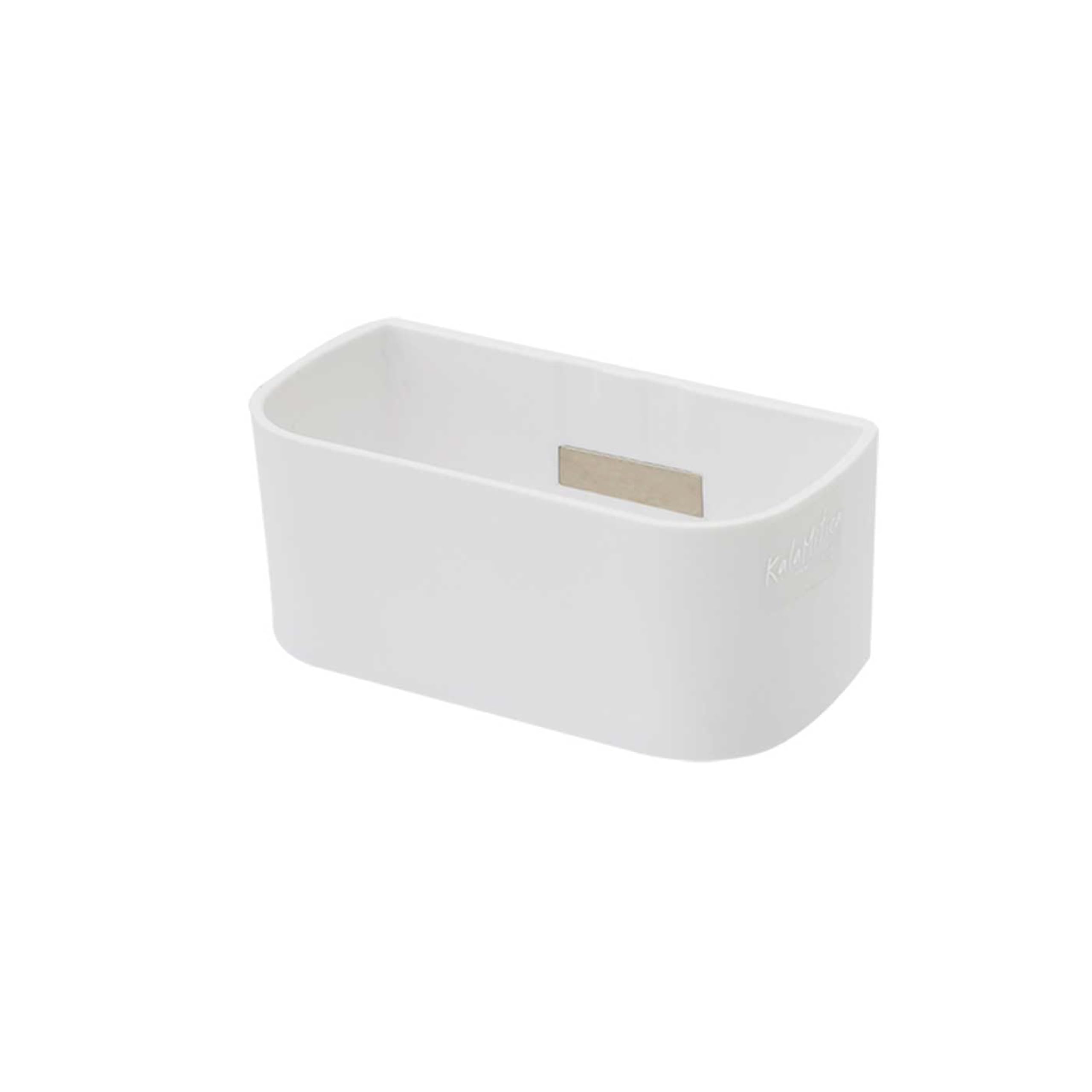 KalaMitica - Magnetic Container 13.8x6.7x5.7cm – White - Magnetic Storage Organiser for Whiteboard, Fridge, Locker and any Metal Surface, Marker Holder, Plant Pot — image 1