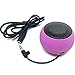 TTSAM Portable Mini Hamburger Speaker 3.5mm Plug Rechargeable Speaker with Extension Cord for MP3 Audio Laptop Cell Phone Tablet PC (Purple)thumb 4