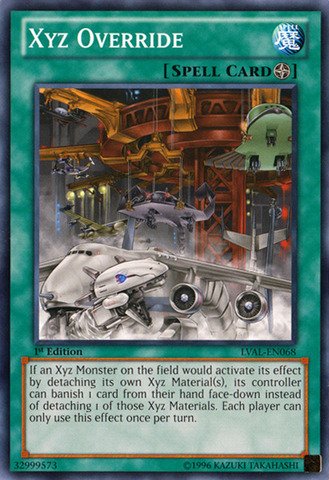 Yu-Gi-Oh! - Xyz Override (LVAL-EN068) - Legacy of the Valiant - 1st Edition - Common