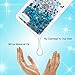 ZSTVIVA LG Stylo 3 Case, Liquid Glitter Case Bling Sparkle Flowing Love Heart Cover Dual Layer Clear TPU Bumper Shockproof Drop Skin for LG Stylo 3 Blue Mandala Totem Flower