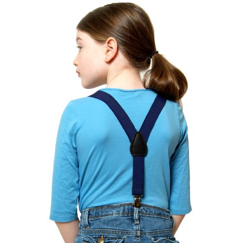 Child Suspenders Elastic Solid Color Adjustable (Available in 3 Sizes and 17 Colors) - Image 4
