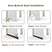 Door Draft Stopper,Self Adhesive Strong Under Door Silicone Sweep, Weather Stripping Insulation Draft Noise Dustproof Door Bottom Seal Strip,2