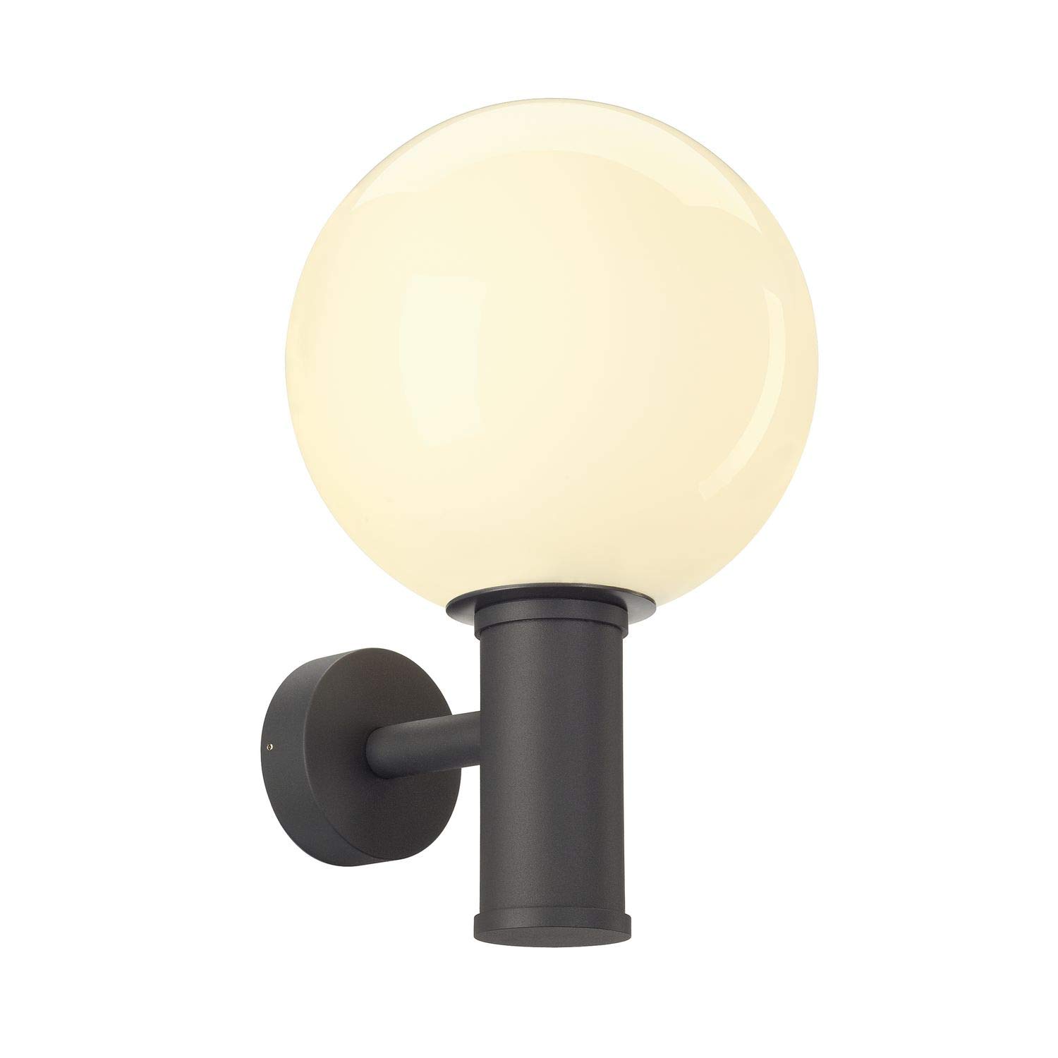 SLV Wall-Mounted Light GLOO Pure WL/Lighting for Walls, Paths, entrances, LED Spotlight Outdoor, Surface-Mounted Light Outdoor, Garden lamp / E27 IP44 23W Anthracite — image 1