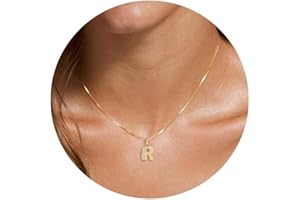 WRAKUS Gold Bubble Letter Necklace for Women, 14k Gold Plated Balloon Initial Letter Pendant Necklace Dainty Fashion Charm Necklaces for Women Trendy Chunky Custom Name Necklace Gold Jewelry for Women