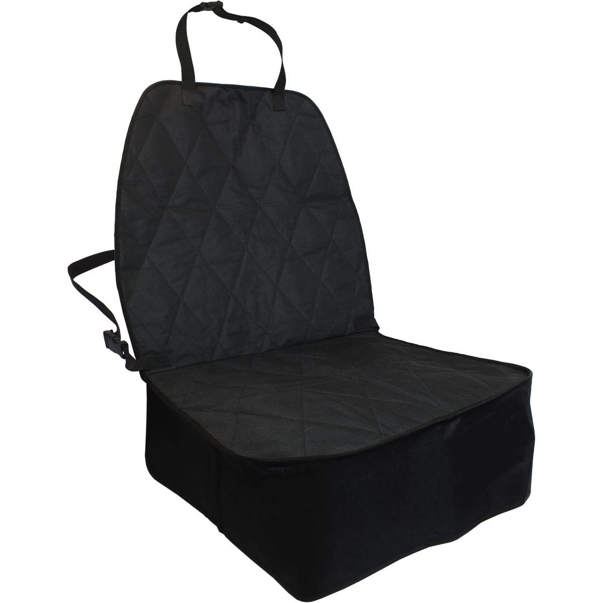 igadgitz Xtra U6968 Water Resistant Dog Front Seat Cover Non-Slip Pet Front Car Seat Cover for Cars, Vans, SUVs - Black