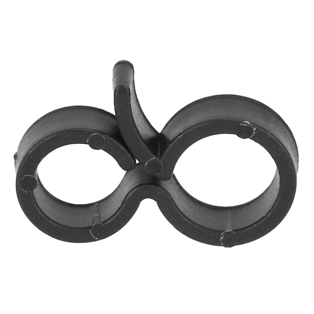 TKSE 1000Pcs Garden Plant Clips, Reusable Plant Clip for Plants Stems Fixing Support Grafting Clips Garden Vegetables Tomatoes Supplies - Black