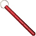 JR JUN RONG Aluminum Portable Keychain with Keyring for Men and Women