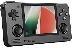 Retroid Pocket 2S Retro Game Handheld Console, Android Retro Game Console Multiple Emulators Console Handheld 3.5 Inch Display 4000mAh Battery Classic Games Console (Black, 4+128GB)