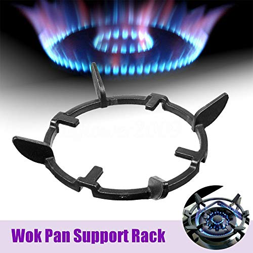 Cast Iron Kitchen Wok Support Ring Stovetop Stand Stove Trivets, Universal Gas Burner Rack Pot Rack Holder for Gas Hob