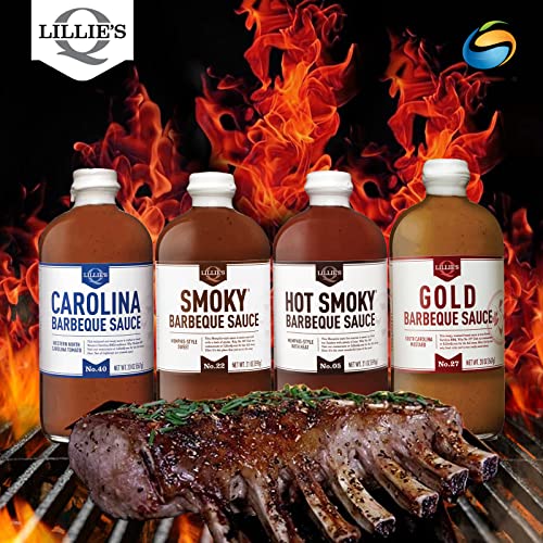 LILLIE’S Q BARBEQUE SAUCES & RUBS HOT SMOKY, 21 OZ