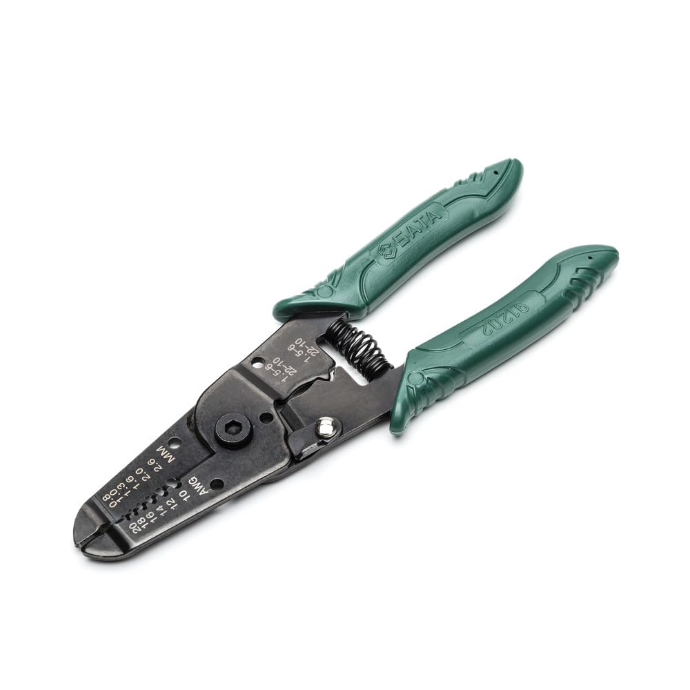 SATA ST91202ST 7-Inch Wire Stripper/Cutter with Comfortable Handle
