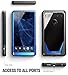 Essential Phone PH-1 Case, Poetic Guardian [Revised Version] [Scratch Resistant] [360 Degree Protection] Full-Body Rugged Clear Bumper Case with Built-in-Screen Protector for Essential PH-1 Blue
