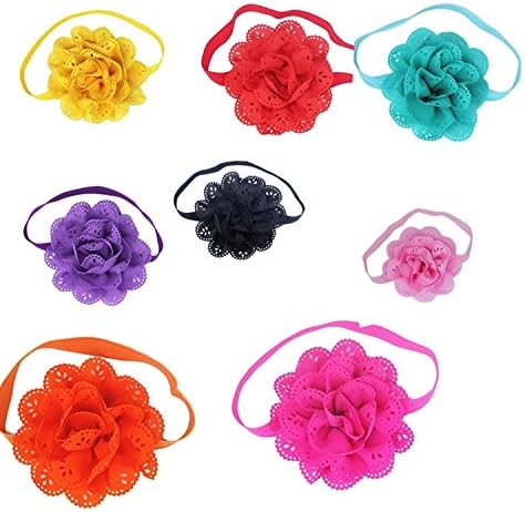 Neband 8pcs Baby Girls Flower Headbands Photography Props Headband Accessories