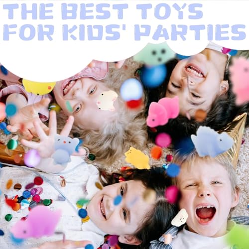 AM ANNA Squishy Toys Squishies, 50 Pack Mochi Squishy Party Favors for Kids, Squishies for Kids Fidget Toys Stress Reliever,Treasure Box Toys for Classroom Prizes Goodie Bag Stuffers (50 Pcs)
